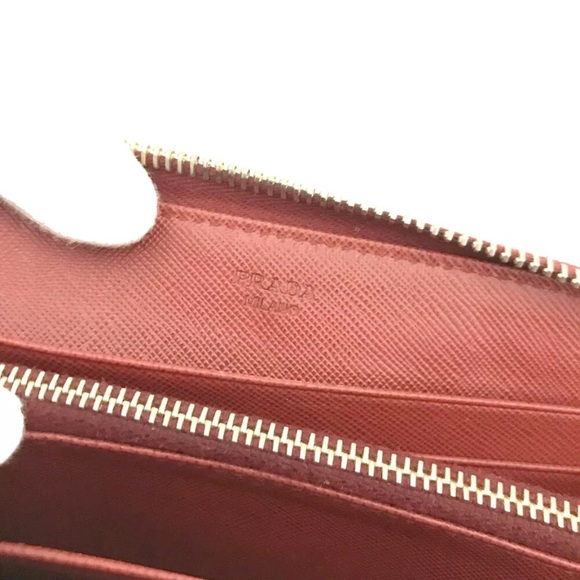 PRADA Saffiano Leather Zip Around Long Wallet/9Y1006 - Picture 14 of 14